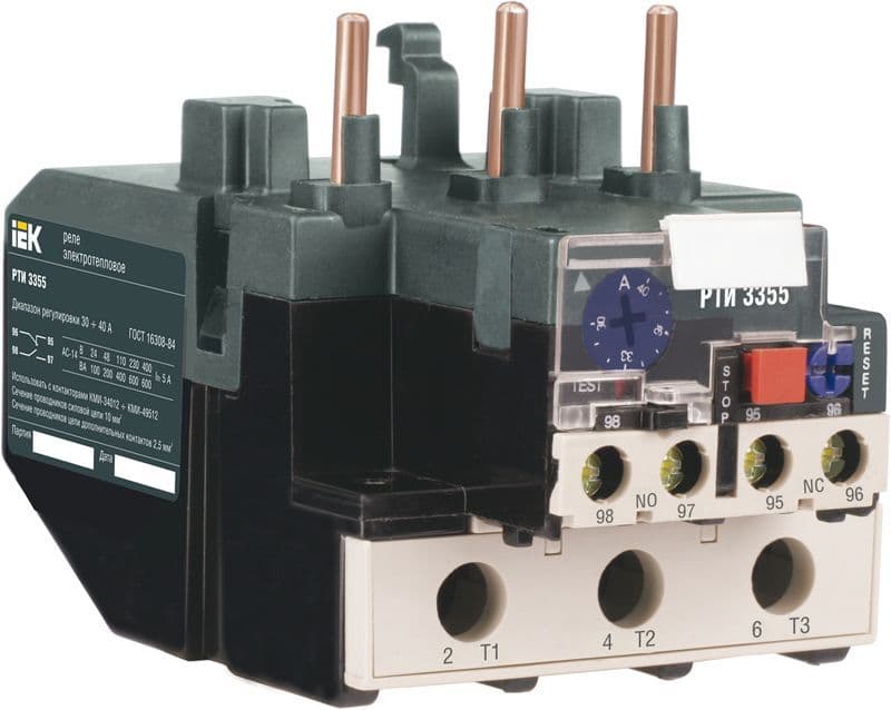 Реле тепл. РТИ 3355 30-40А KARAT IEK DRT30-0030-0040