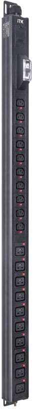 Блок распределения питания BASE PDU PV1102 25U 1ф 32А 10C13 10C19 без каб. ITK BS-PV60-10C13-10C19-12