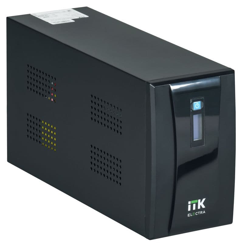 Источник бесперебойного питания ELECTRA ET 2кВ.А/1.2кВт с АКБ 2х9А.ч USB Schuko ITK EET-2000VA-1-002-S