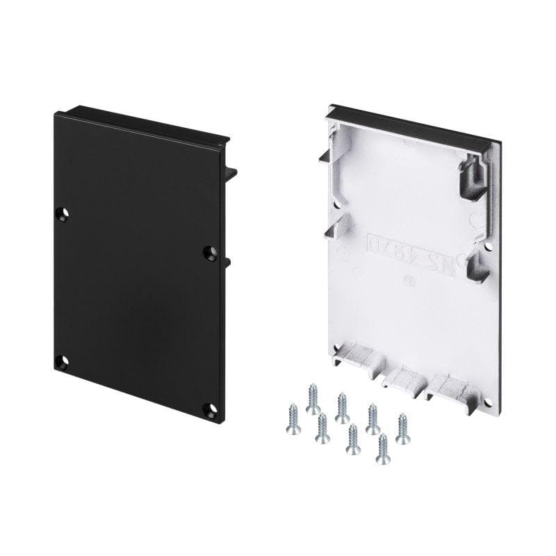Заглушка SL-LINE-4970 BLACK пластик (уп.2шт) Arlight 029184